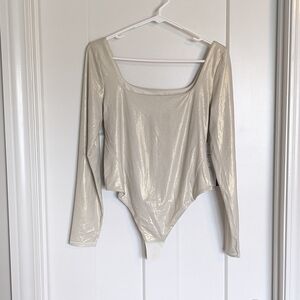 NWT Lululemon Wundermost Shimmer Nulu Bodysuit sz L